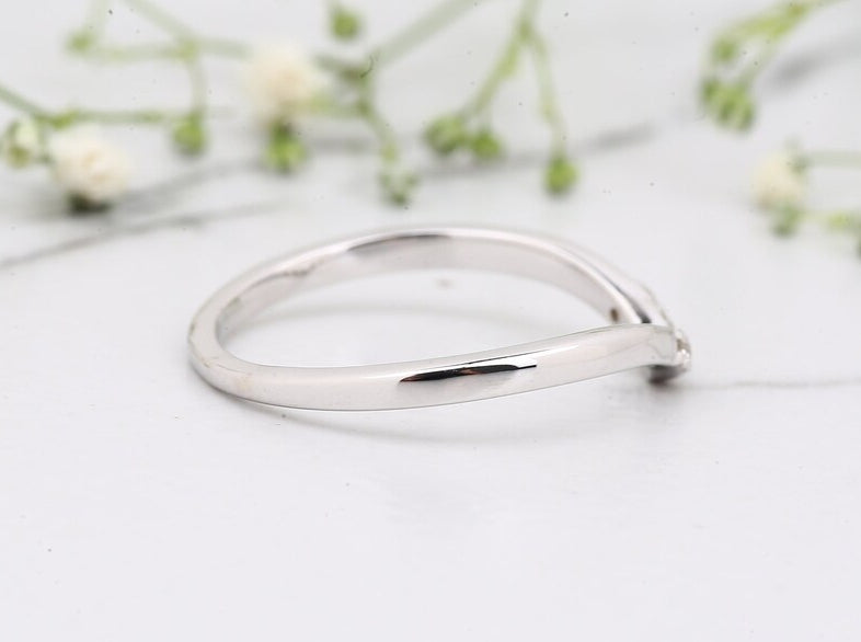 Unique Hexagone Salt and Pepper Engagement Ring, Zoe Setting, 14K White Gold With Ring Set, Anniversary Gift ! Gift For Her