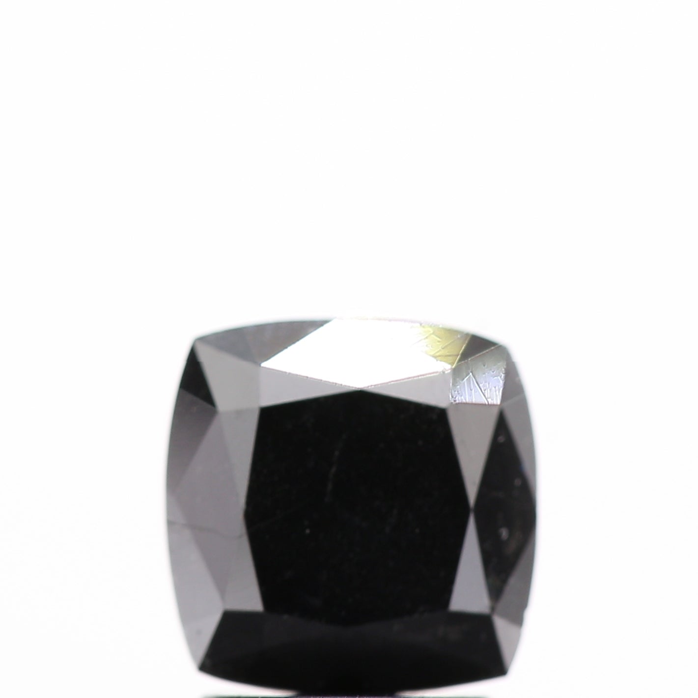1.93 Ct Natural Black Cushion Full Cut Loose Diamond for Jewelery