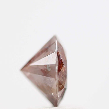 1.51 Carat Red Orange Round Shape Brilliant Cut Natural Loose Diamond