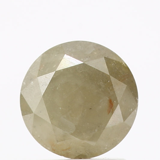 1.35 Carat Yellow Rustic Round Brilliant Cut Natural Loose Diamond