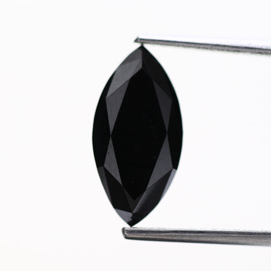 Marquise Diamond Fancy Black Natural Loose Diamond Engagement Ring