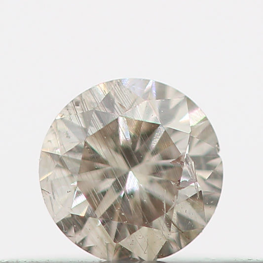 Natural Loose Round Salt And Pepper Diamond Fancy Brown Color 0.15 CT 3.30 x 2.10 MM Round Brilliant Cut Diamond ! Christmas Gift for Her