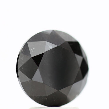 GIA round black certified diamonds