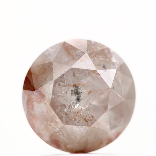 2.22 Carat Fancy Oange Gray Round Shape Brilliant Cut Natural Loose Diamond