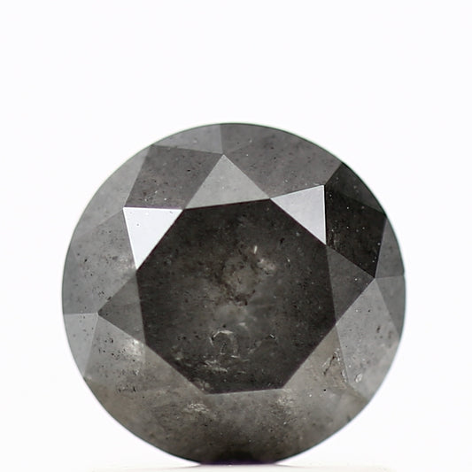1.25 Carat Salt and Pepper Diamond Round Brilliant Cut Natural Loose Diamond