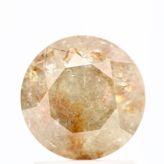 1.30 Carat, Celestial Fancy Orange Yellow Diamond, Round Shape