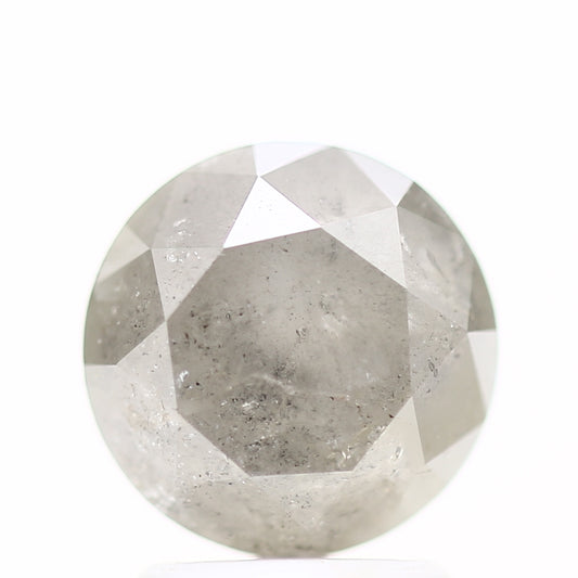2.50 Carat Fancy Gray Round Shape Brilliant Cut Natural Loose Diamond
