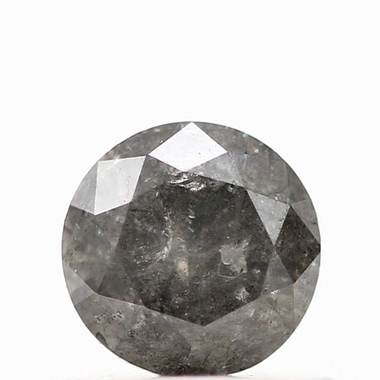 0.64 Carat Fancy Gray Round Shape Brilliant Cut Natural Loose Diamond