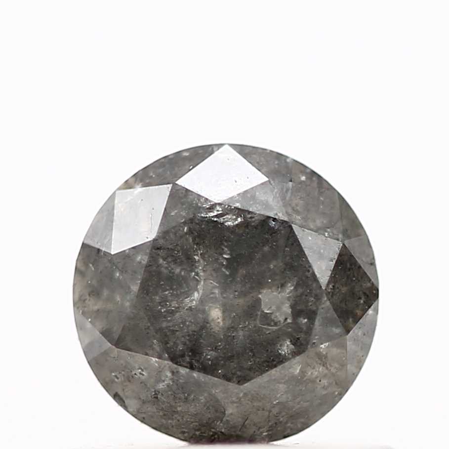 0.64 Carat Fancy Gray Round Shape Brilliant Cut Natural Loose Diamond