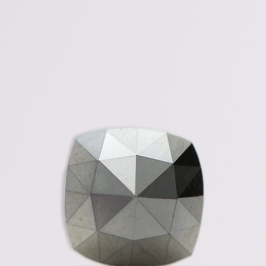 0.80 Ct Natural Black Cushion Single Cut Loose Diamond for Jewelery