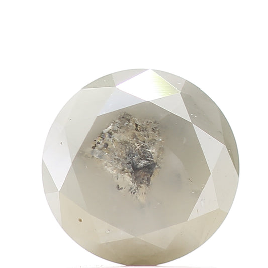 1.69 Carat Gray Rustic Round Shape Brilliant Cut Natural Loose Diamond