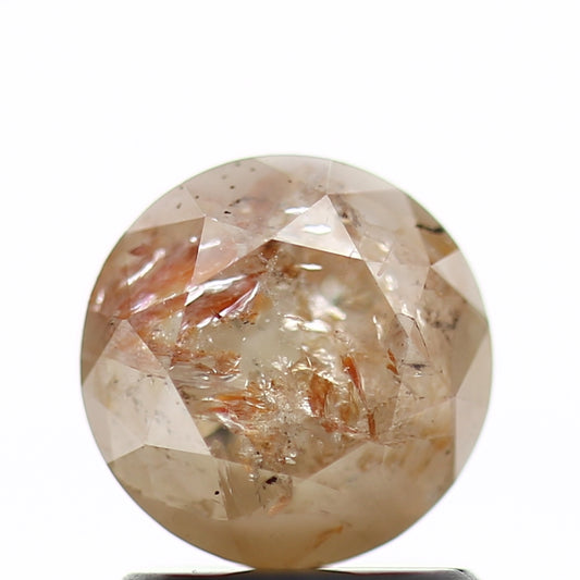 1.33 Carat Fancy Brown Rustic Round Shape Brilliant Cut Natural Loose Diamond