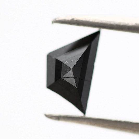 0.52 ct Natural Black Trapozoid Loose Diamond for Jewelry