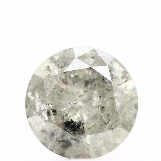 0.47 Carat Fancy White Gray, Round Shape Natural Loose Diamond