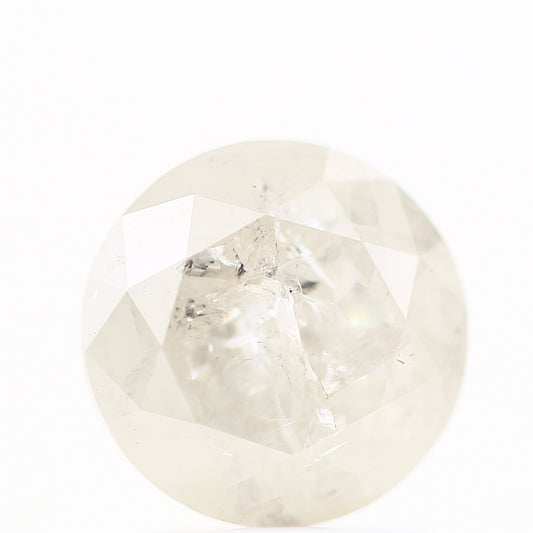 1.40 Carat Salt and Pepper Round Icy Gray Round Brilliant Cut Natural Loose Diamond