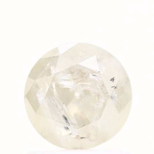 0.74 Carat Salt and Pepper Icy Gray Round Shape Brilliant Cut Natural Loose Diamond