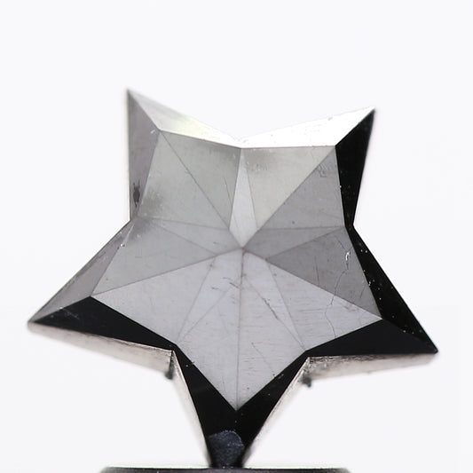 1.85 Ct Natural Black Star Cut Loose Diamond for Jewelery