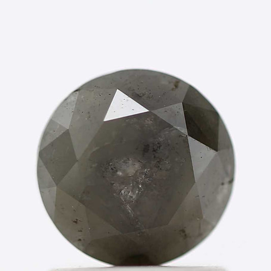 1.14 Carat Fancy Gray Rustic Round Brilliant Cut Natural Loose Diamond