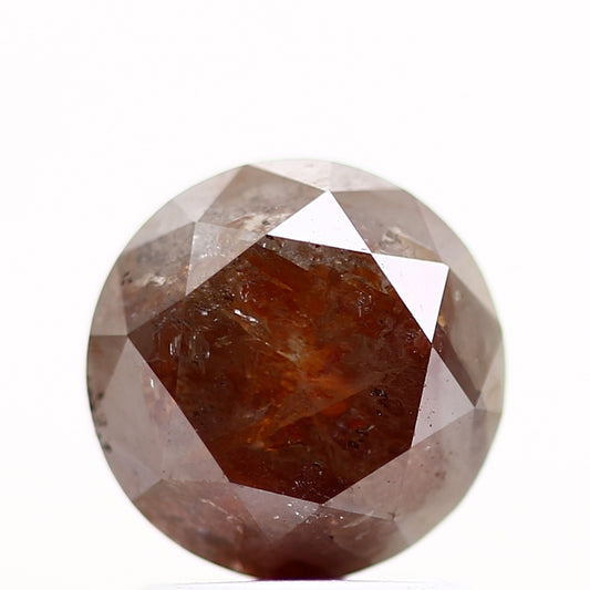 2.20 Carat Fancy Red Brown Round Shape Diamond Natural Loose Diamond