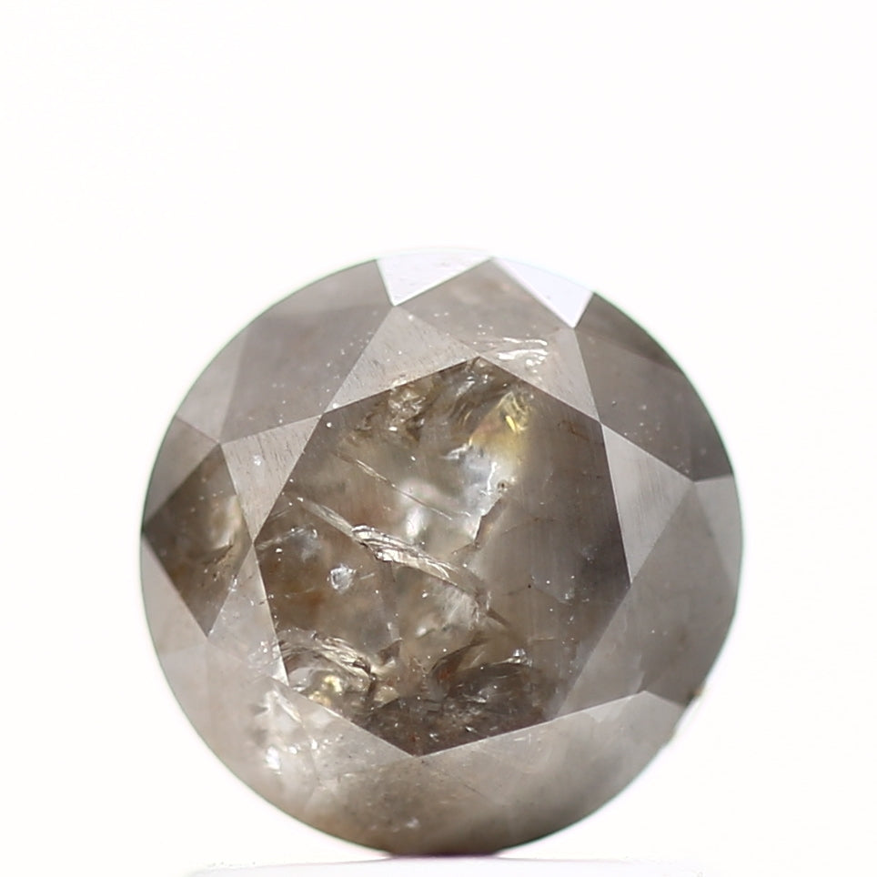 1.34 Carat Fancy Gray Round Shape Brilliant Cut Natural Loose Diamond