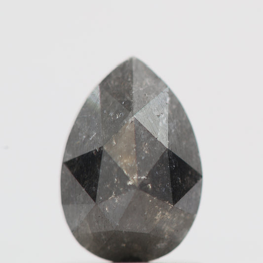 Salt and Pepper Diamond Fancy Gray Color 1.20 CT 8.00 x 5.50 x 3.25 MM Pear Cut Diamond! Natural Loose Diamond ! Christmas Gift for Her