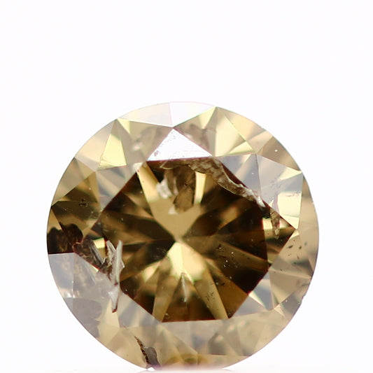 0.27 Carat Fancy Brown Round Brilliant Cut Natural Loose Diamond