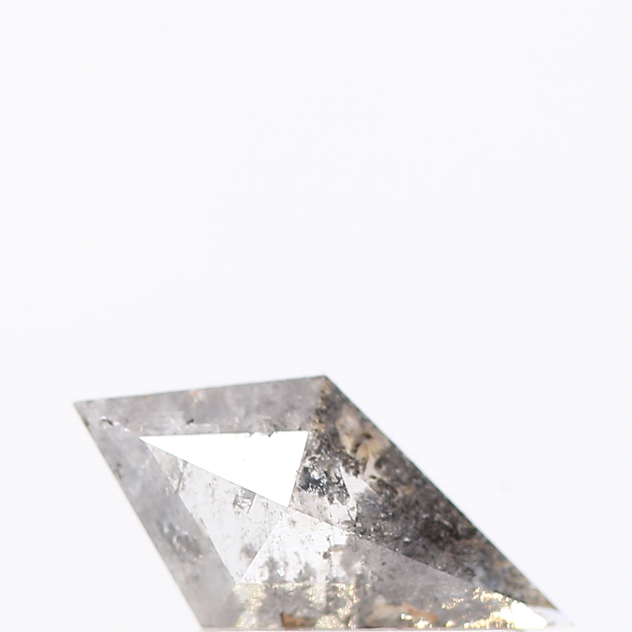 salt and pepper diamond ! 0.48 Ct 9.00 x 4.70 x 2.10 MM natural gray kite loose diamond for engagement ring for her