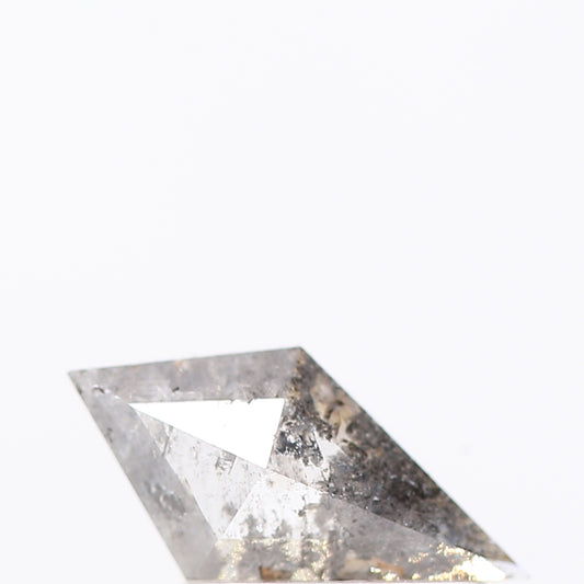 salt and pepper diamond ! 0.48 Ct 9.00 x 4.70 x 2.10 MM natural gray kite loose diamond for engagement ring for her