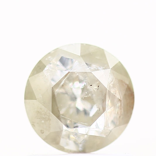 0.76 Carat Fancy Icy Gray Round Shape Brilliant Cut Natural Loose Diamond