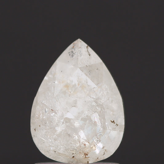 Salt and Pepper Diamond Fancy Gray Color 1.28 CT 8.00 x 6.00 x 3.40 MM Pear Cut Diamond! Natural Loose Diamond ! Christmas Gift for Her