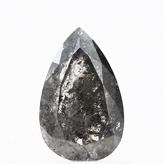 Salt and Pepper Diamond Fancy Gray Color 0.82 CT 8.04 x 5.02 x 2.42 MM Pear Cut Diamond! Natural Loose Diamond ! Christmas Gift for Her