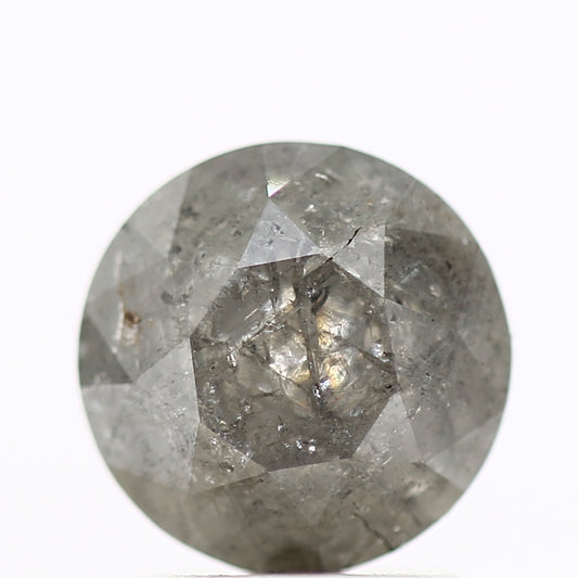 1.72 Carat Gray Round Shape Brilliant Cut Natural Loose Diamond