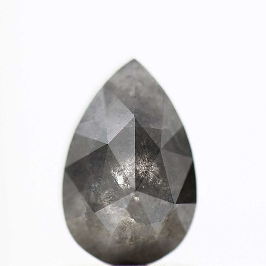 Salt and Pepper Diamond Fancy Gray Color 1.51 CT 8.50 X 5.50 X 3.50 MM Pear Cut Diamond! Natural Loose Diamond ! Christmas Gift for Her