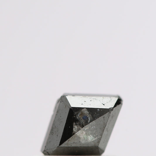 salt and pepper diamond ! 0.41 Ct 5.90 x 4.40 x 2.10 MM natural gray shield loose diamond for engagement ring for her