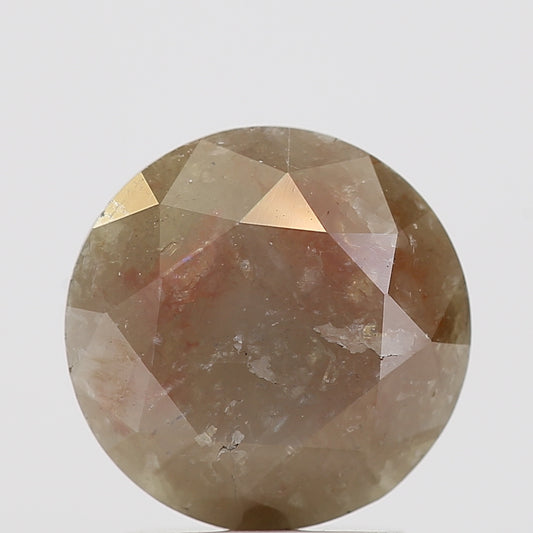2.00 Carat Fancy Brown Gray Round Shape Brilliant Cut Natural Loose Diamond
