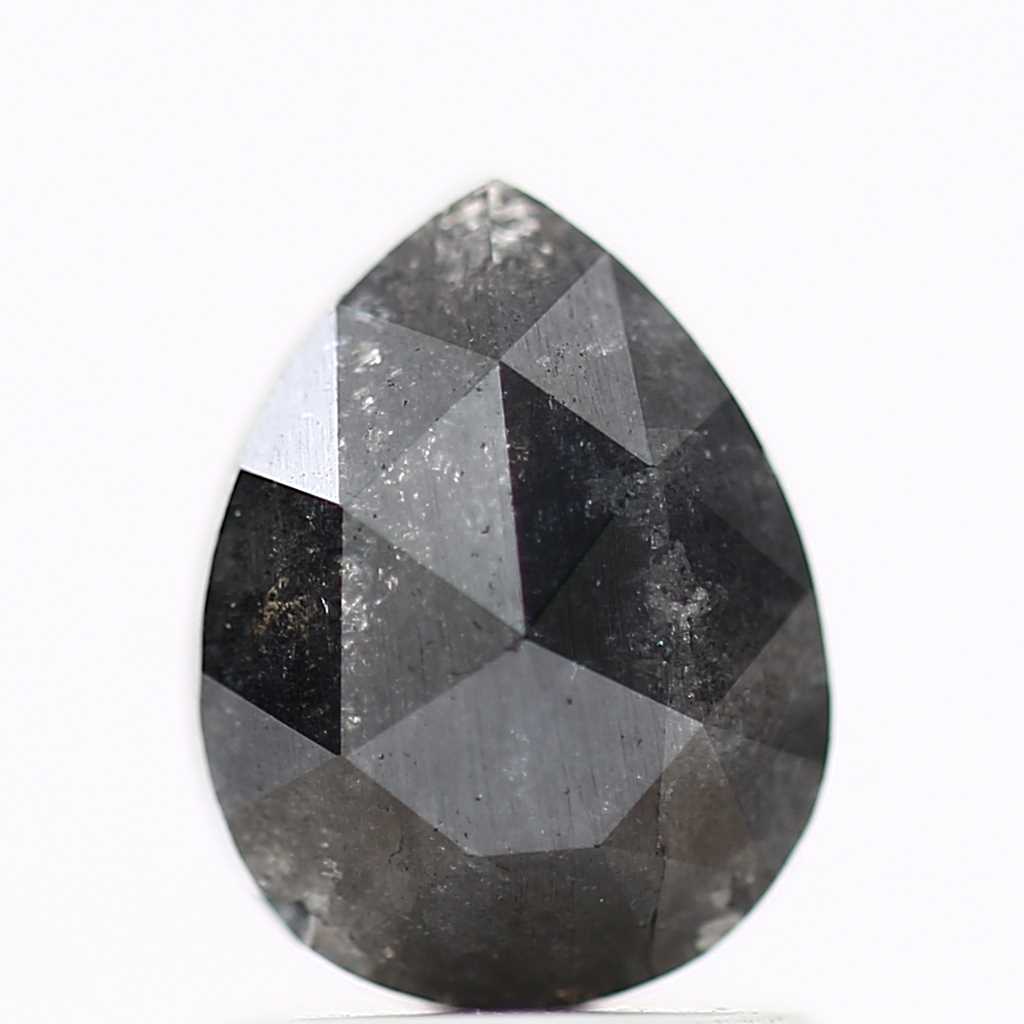 Salt and Pepper Diamond Fancy Gray Color 1.26 CT 7.95 x 6.10 x 2.75 MM Pear Cut Diamond! Natural Loose Diamond ! Christmas Gift for Her