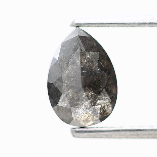 Salt and Pepper Diamond Fancy Gray Color 1.14 CT 8.23 x 5.85 x 2.66 MM Pear Cut Diamond! Natural Loose Diamond ! Christmas Gift for Her