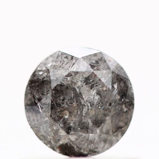 0.60 Carat Fancy Gray Salt and Pepper Diamond Round Brilliant Cut Natural Loose Diamond