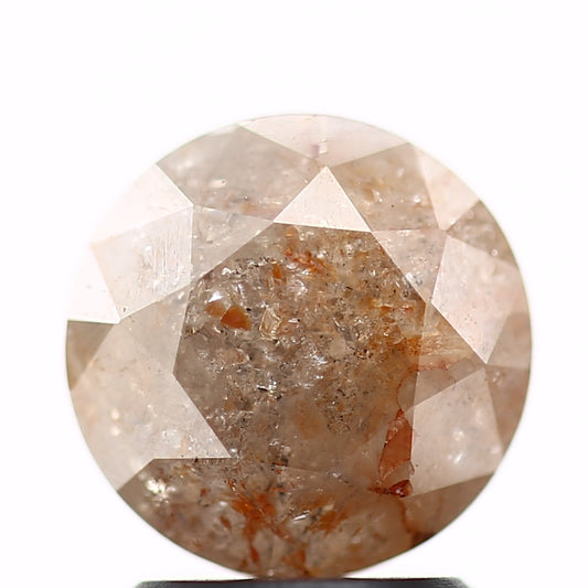 2.04 Carat Peach Fancy Round Shape Brilliant Cut Natural Loose Diamond