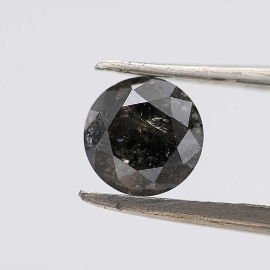0.93 Carat Fancy Gray Round Shape Brilliant Cut Natural Loose Diamond