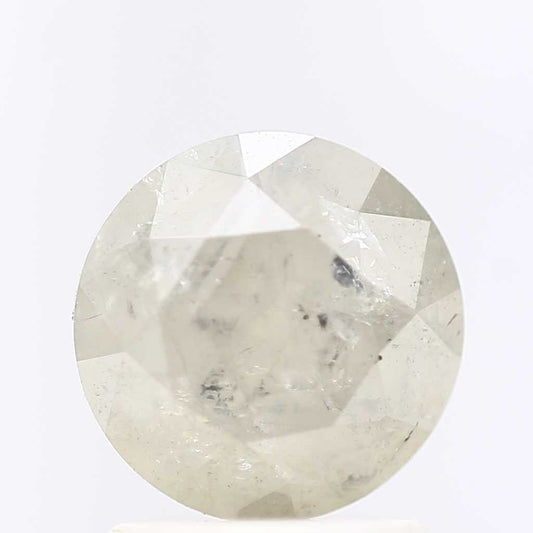 1.37 Carat Salt and Pepper Gray Round Brilliant Cut Natural Loose Diamond