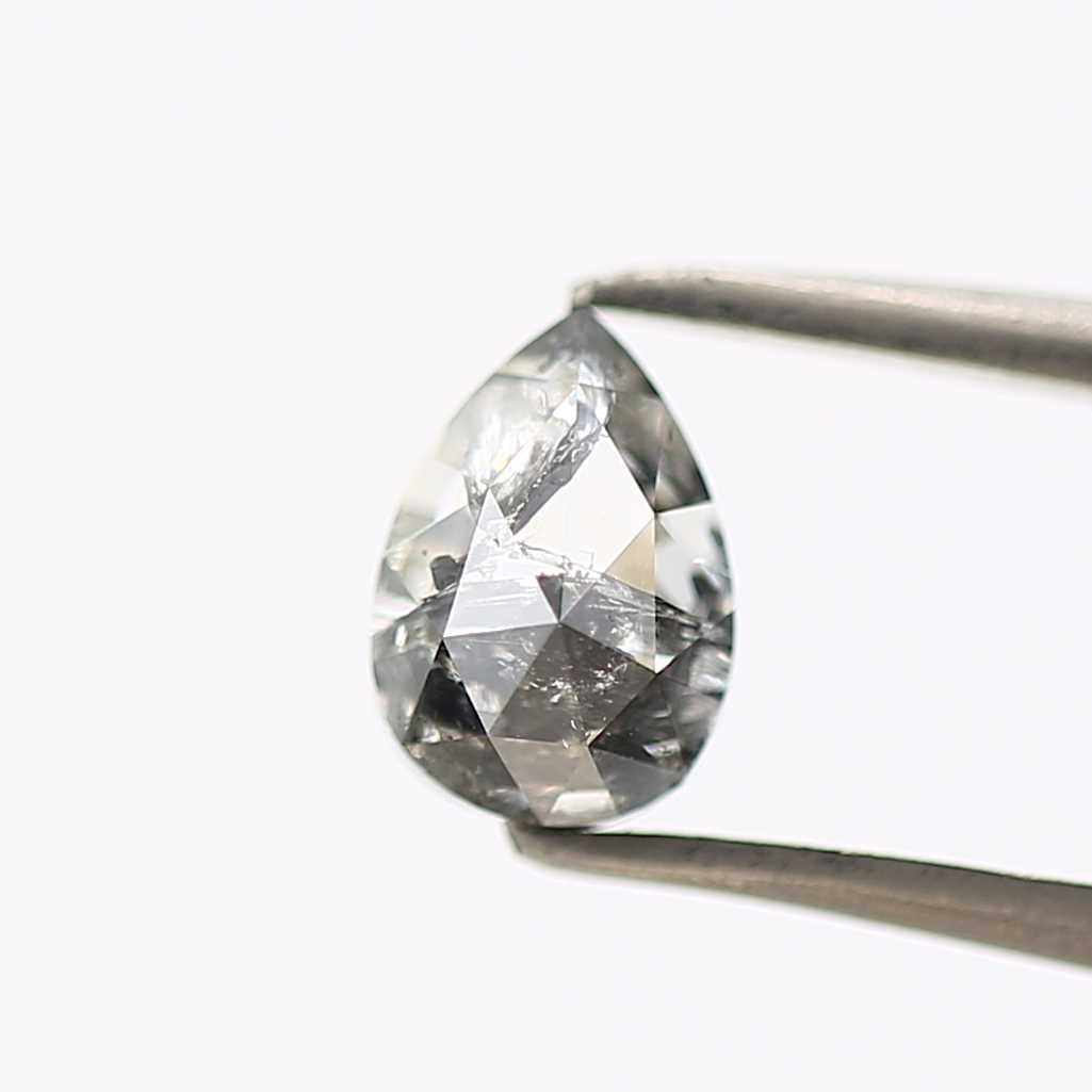 Salt and Pepper Diamond Fancy Gray Color 1.25 CT 7.10 x 5.00 x 4.22 MM Pear Cut Diamond! Natural Loose Diamond ! Christmas Gift for Her