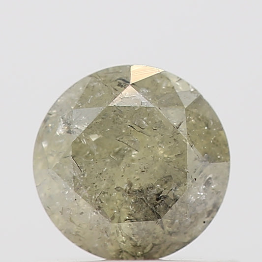 0.56 Carat Fancy Gray Round Shape Diamond Natural Loose Diamond