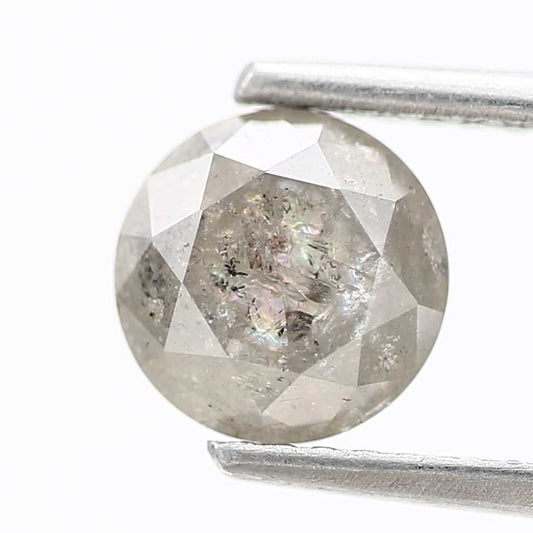 1.11 Carat Fancy Gray Salt and Pepper Round Brilliant Cut Natural Loose Diamond