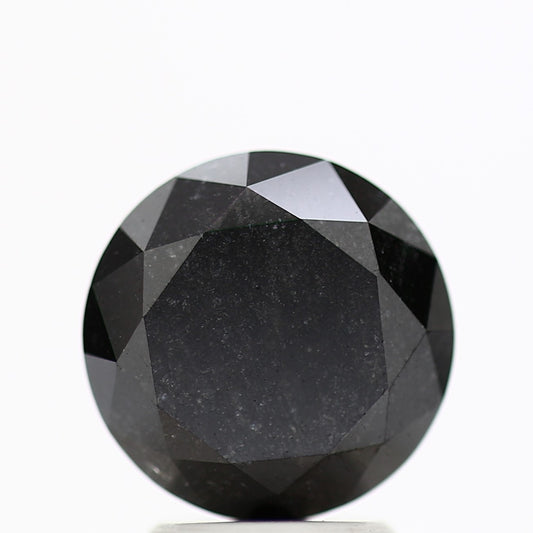 GIA round black certified diamonds