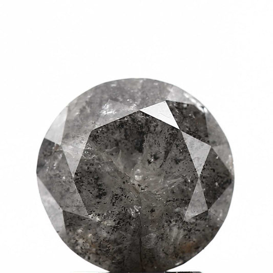 2.18 Carat Fancy Gray Round Brilliant Cut Natural Loose Diamond