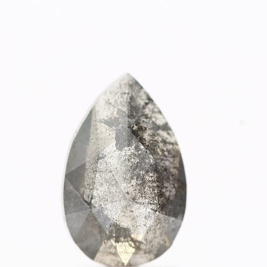 Salt and Pepper Diamond Fancy Gray Color 1.25 CT 9.30 x 6.00 x 2.70 MM Pear Cut Diamond! Natural Loose Diamond ! Christmas Gift for Her