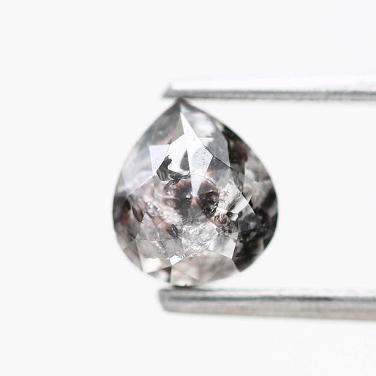 Salt and Pepper Diamond Fancy Gray Color 1.14 CT 6.30 x 5.70 x 3.42 MM Pear Cut Diamond! Natural Loose Diamond ! Christmas Gift for Her