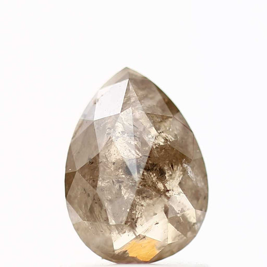Salt and Pepper Diamond Fancy Brown Color 1.03 CT 7.25 x 5.31 x 2.81 MM Pear Cut Diamond! Natural Loose Diamond ! Christmas Gift for Her