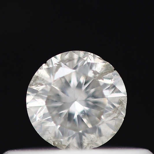 0.22 Carat White Round Shape Brilliant Cut Natural Loose Diamond